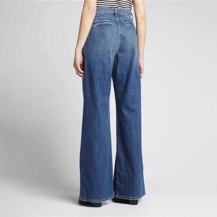 Kvinders brede jeans med høj talje og afslappet snit Stilla