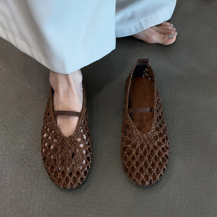 Dame Stilfulde Vævede Slippers Stilla