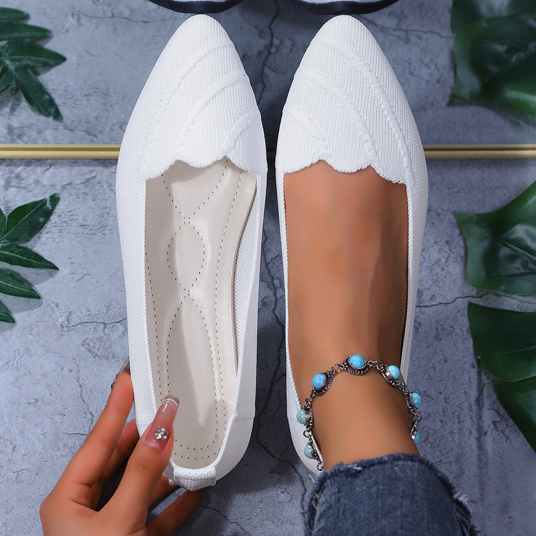 Dame Struktur Strik Ballerina Ballerinas Stilla