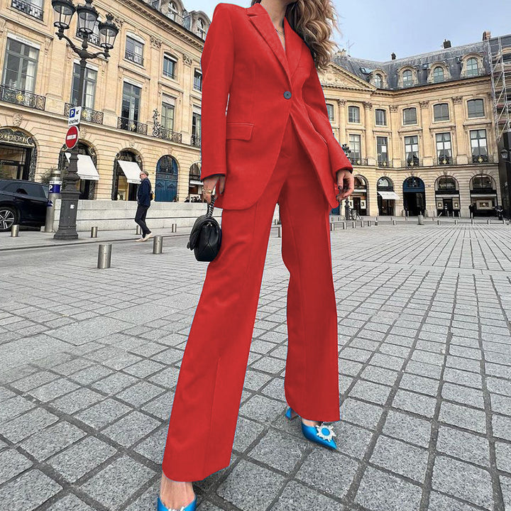 Dame Modisk Blazer-suit med overdimensioneret snit og elegante detaljer Stilla