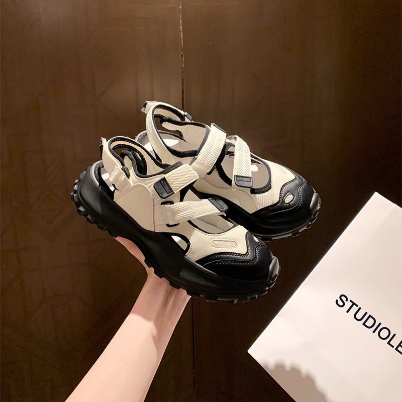 Dame Sporty Sneakers med praktisk velcro og stødabsorberende sål Stilla