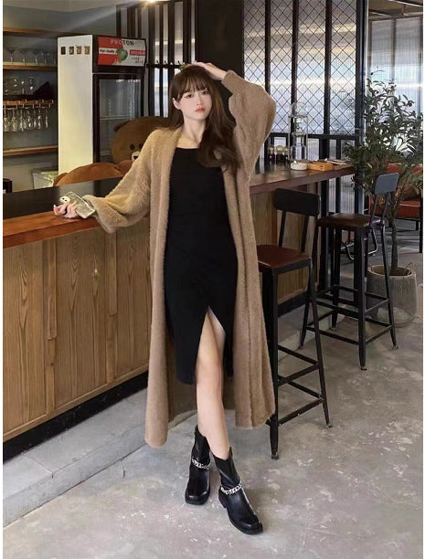 Femme Soft Fuzzy Åben Forside Cardigan Stilla