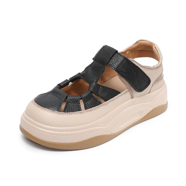 Femme Sporty Platform-Sandaler med justerbare Remme Stilla