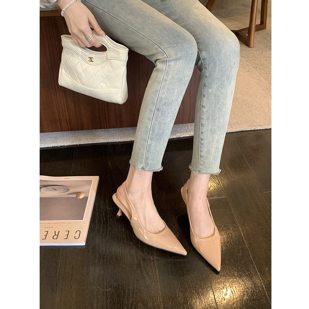 Dame elegante Slingback-hæle Stilla