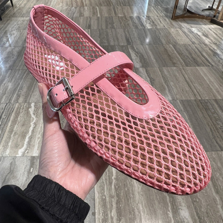 Femme Elegante Mesh Mary Jane Ballerinas Stilla