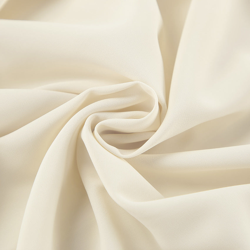 Dame Elegant Ståkrave Top med smart Drapering og bred Snit Stilla