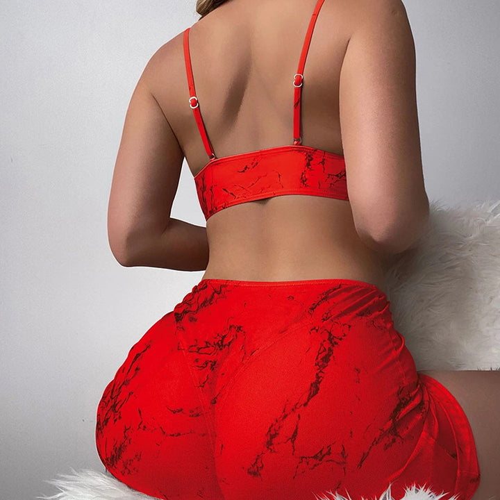 Dame Bikini-sæt med asymmetrisk nederdel og elegant udskæring Stilla