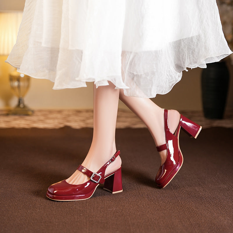 Femme Elegante Slingback Hælhøjskåne Stilla