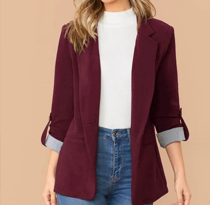 Dame elegant business-blazer med moderne snit Stilla