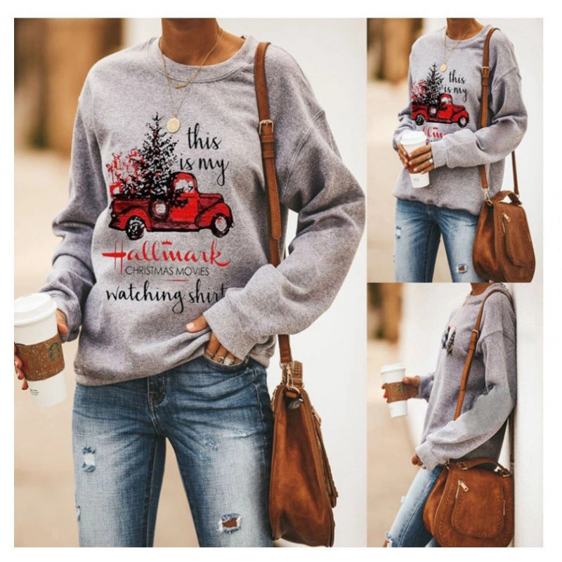Kvinder sweatshirt med festligt motiv og afslappet snit Stilla