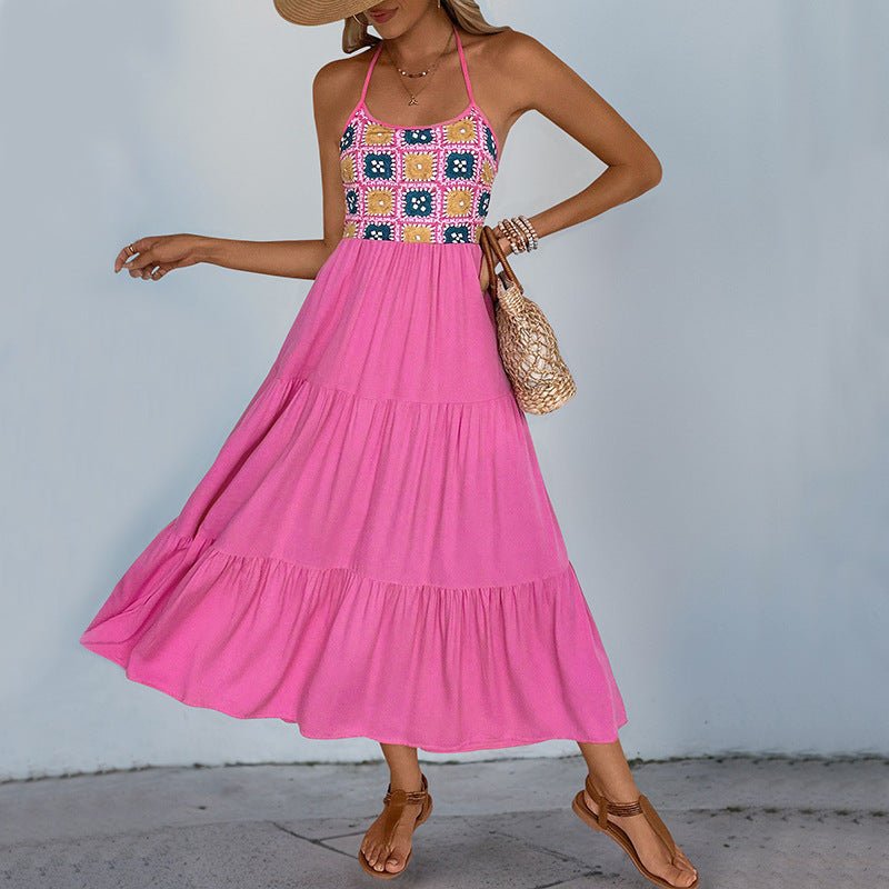 Femme Chic Boho-inspireret lagdelt Maxikjole Stilla