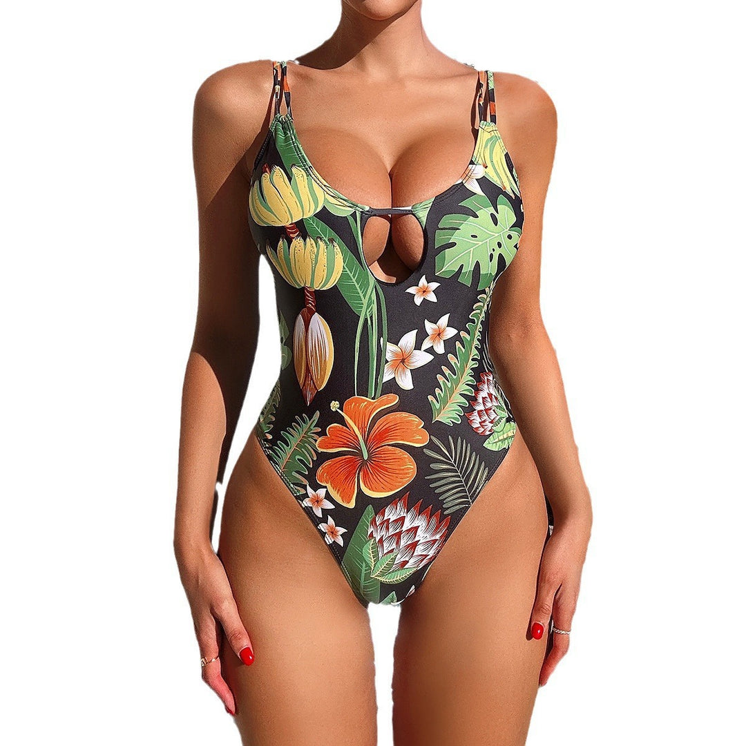 Dame tropisk blomster Cut-Out one-piece badedragt Stilla