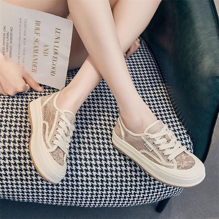 Dame afslappede sneakers med åndbar netstruktur og behagelig sål Stilla
