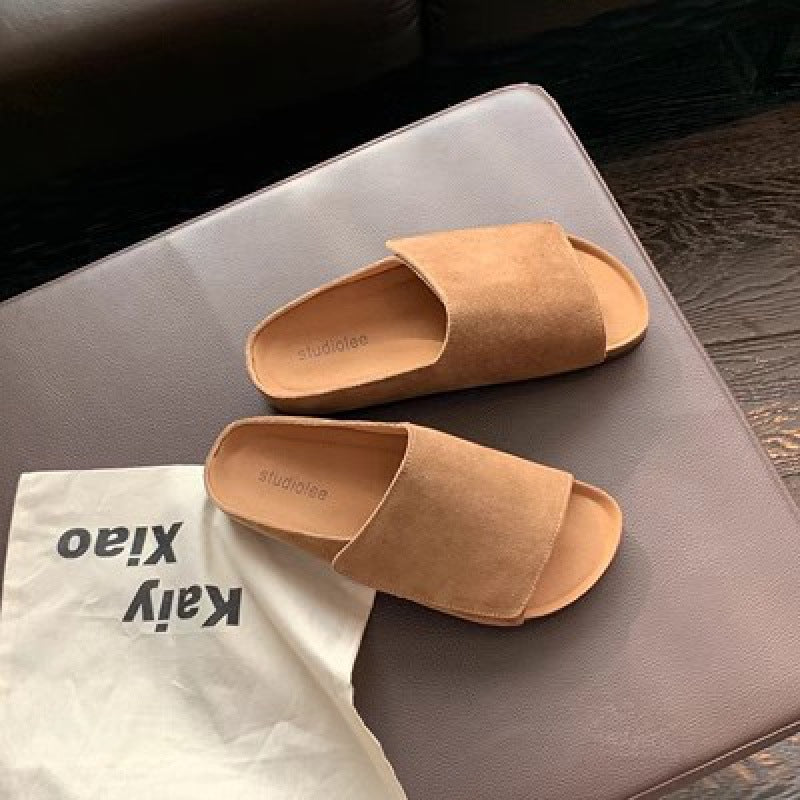 Damer Bløde Suede Rutsche Sandaler Stilla