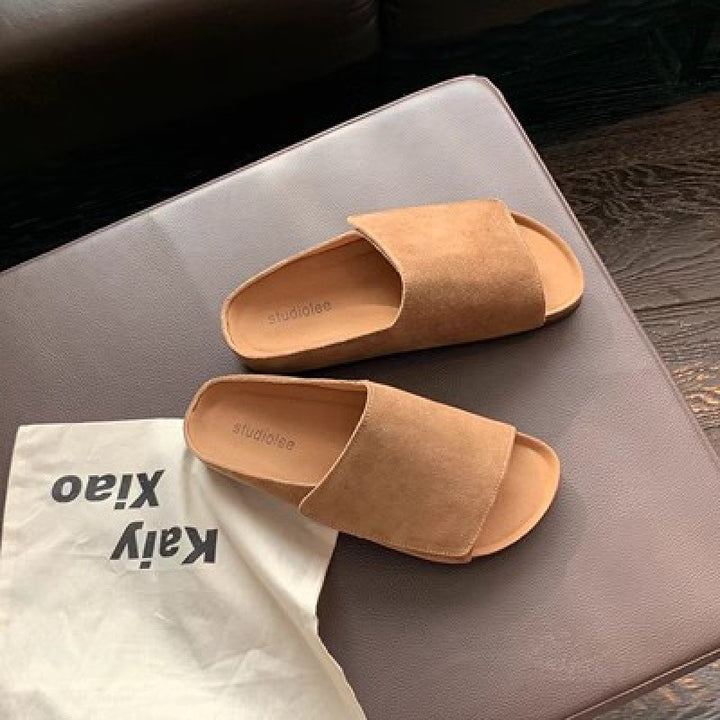 Damer Bløde Suede Rutsche Sandaler Stilla