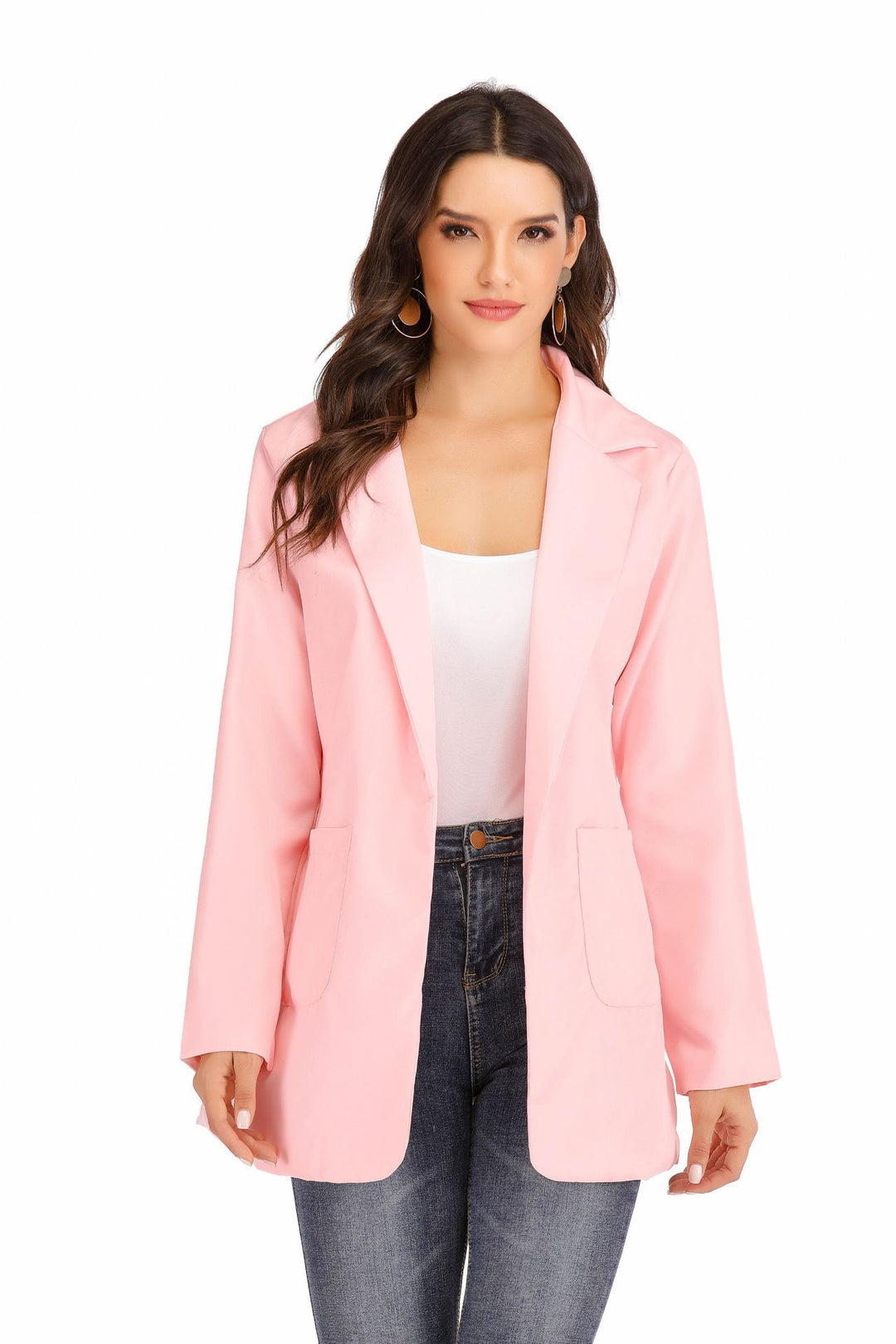 Dame Elegant Blazer med struktureret stof og praktiske lommer Stilla