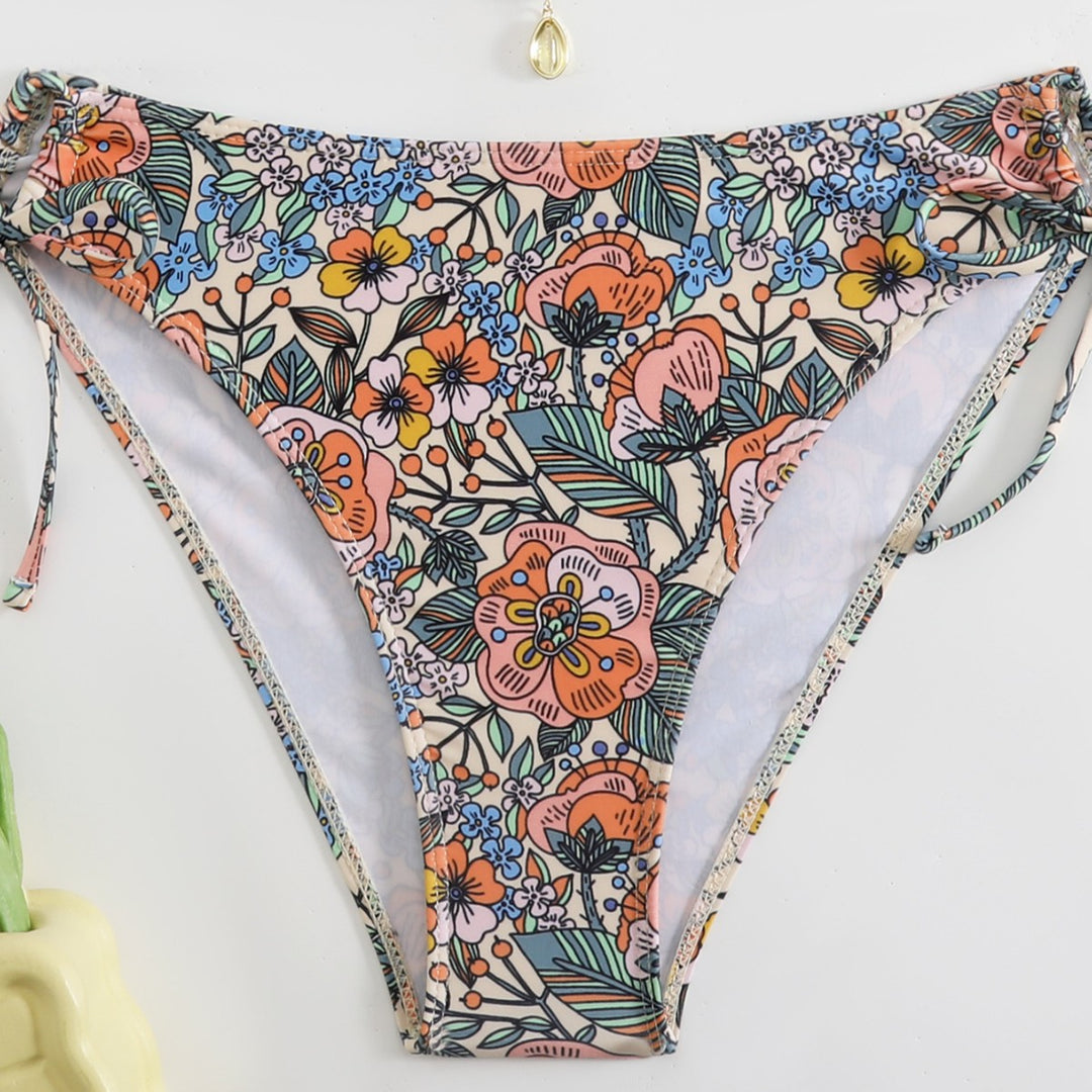 Dame blomster mønster bikini sæt Skovae