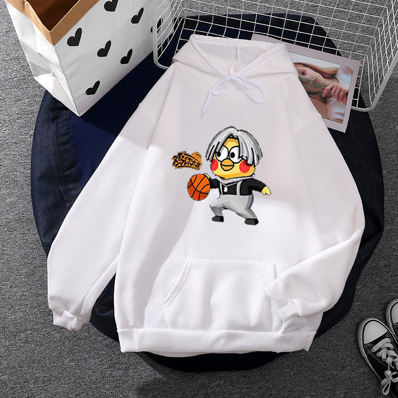 Kvinders hoodie med kreativt basketballmotiv Stilla
