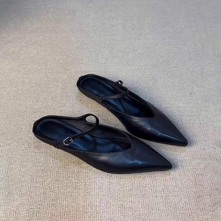 Damer Stilfulde Slingback Spidse Tå Ballerinas Stilla