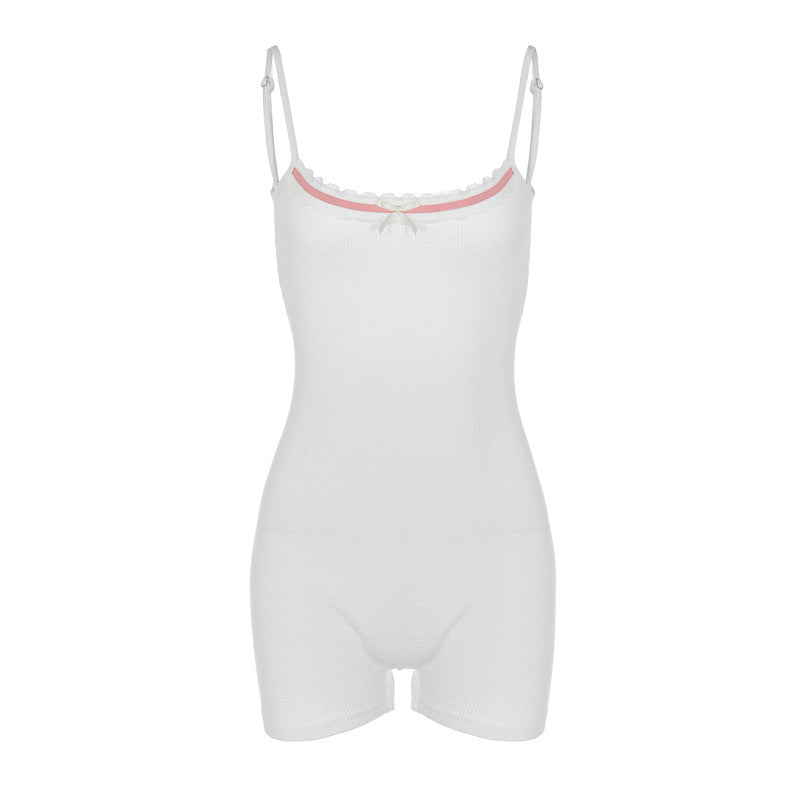 Damer Elegant Bodystocking med spænde detaljer og justerbare stropper Stilla