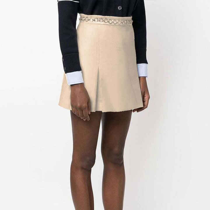 Dame elegante miniskirts med guld kæde Skovae