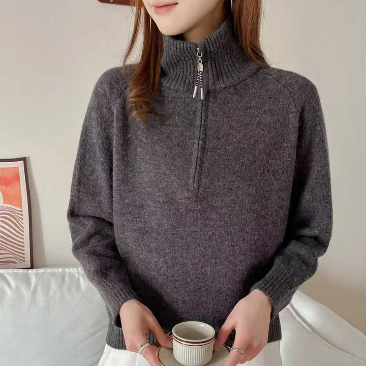 Damer Cozy Sweater med Høj Krave Stilla