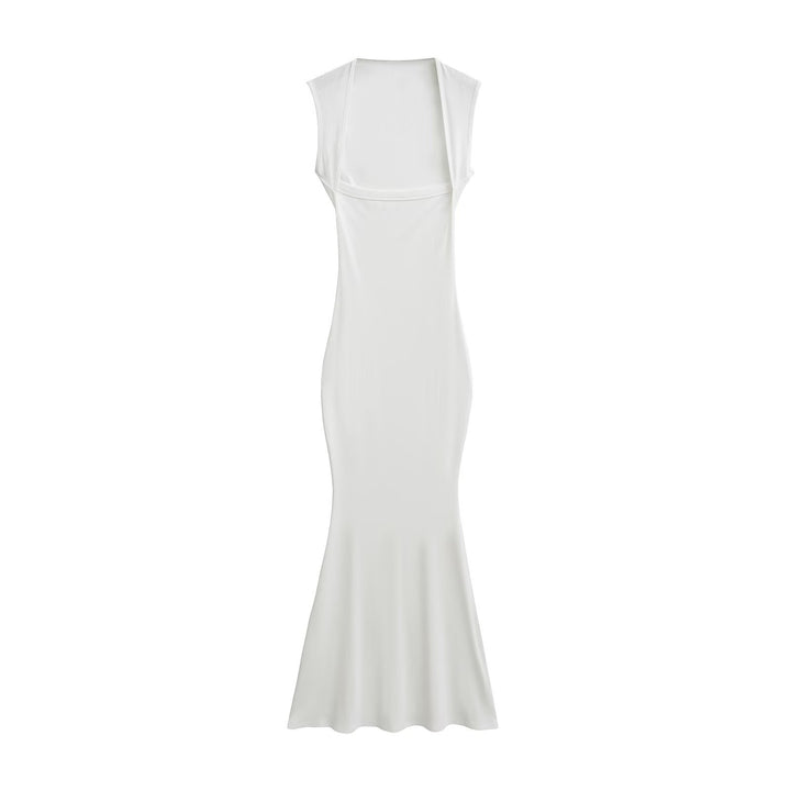 Femme Korte ærmer Rib Maxi kjole Stilla