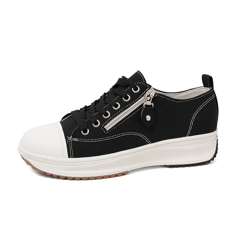 Dame Sneakers med praktisk lynlås og komfortabel sål Stilla