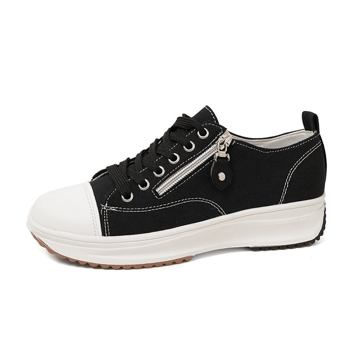 Dame Sneakers med praktisk lynlås og komfortabel sål Stilla