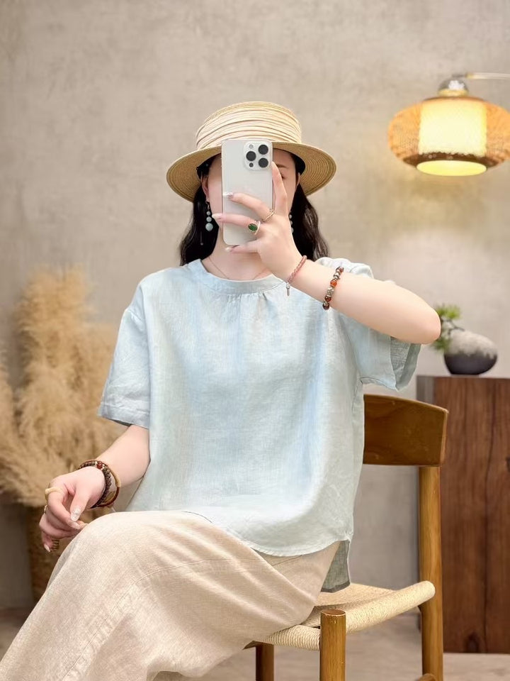 Femme Relaxed Fit Kortærmet Bluse Stilla