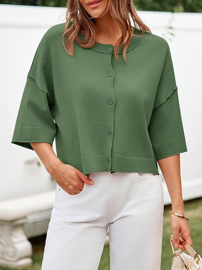Dame strikjakke i afslappet oversized stil Stilla