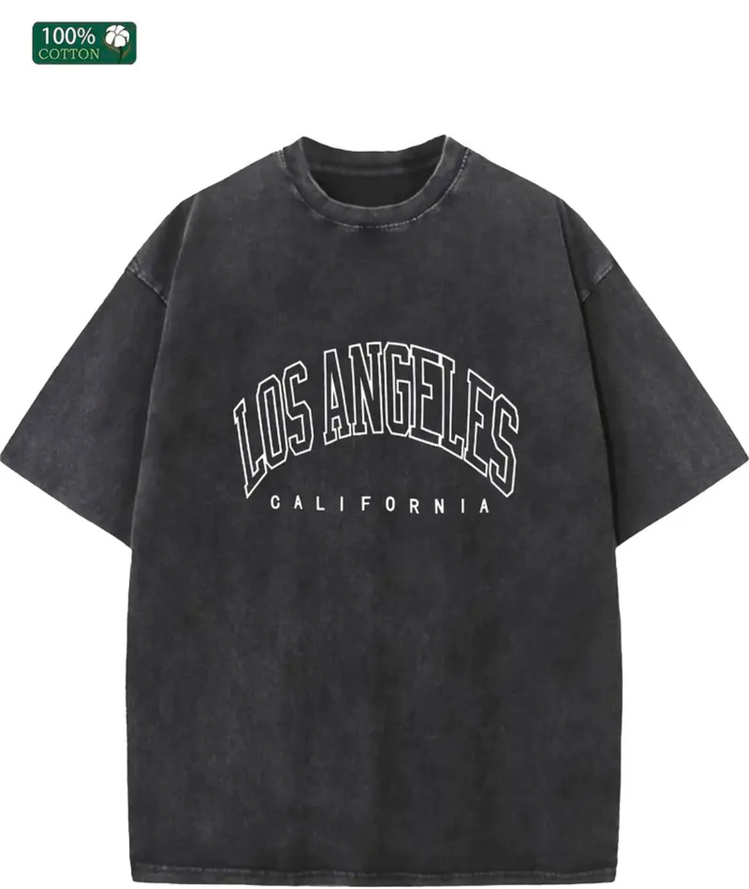 Dame Oversized T-Shirt med nostalgisk Los Angeles print og afslappet snit Stilla