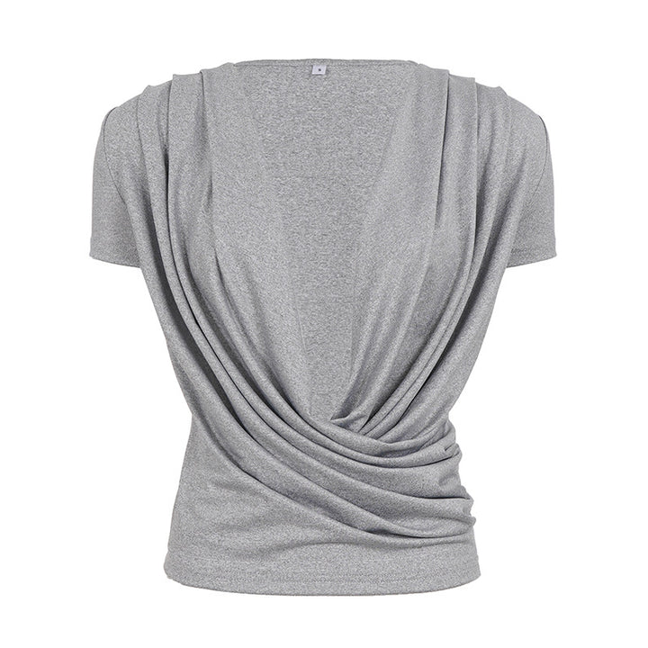 Dame figursyet top med drapering Skovae