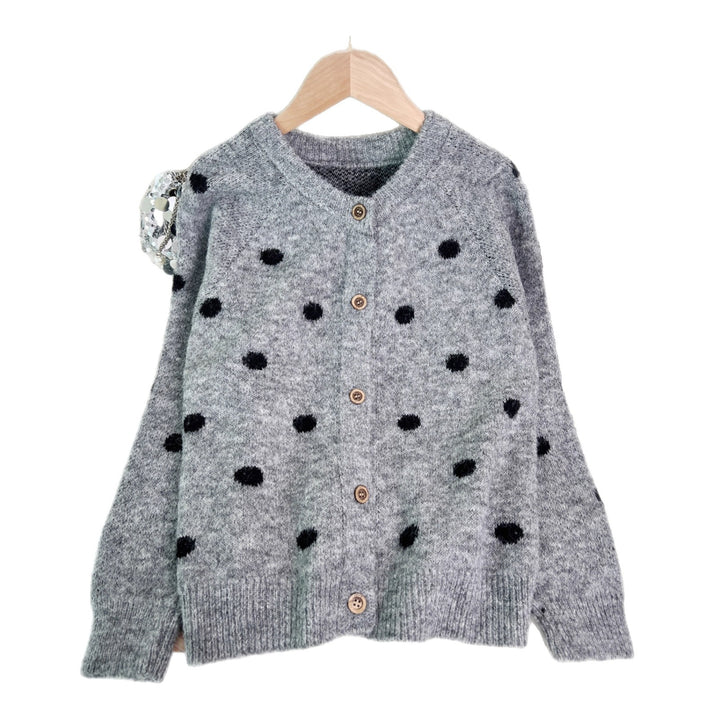 Kvinders hyggelige cardigan med prikker Stilla