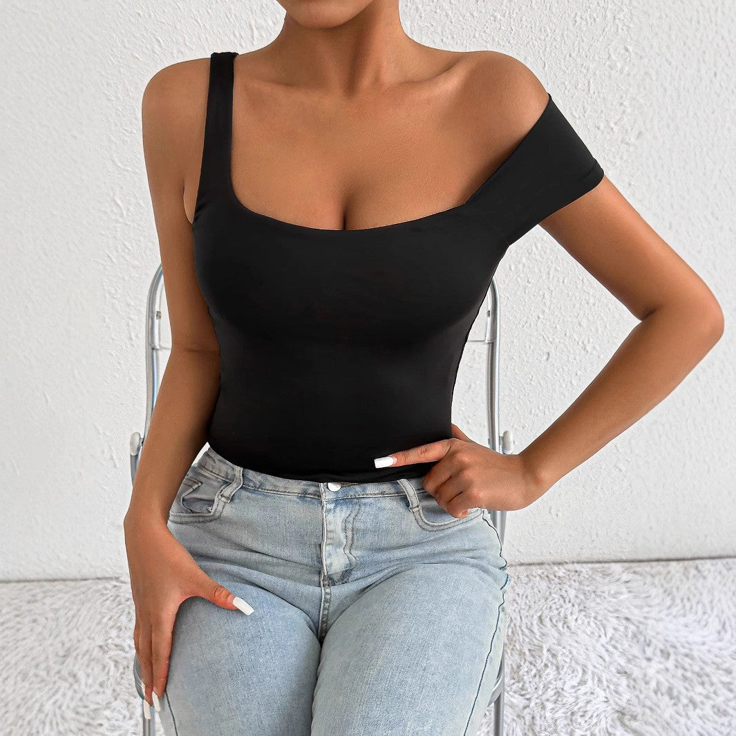 Damer Off-Shoulder Kroptop med tætsiddende pasform Skovae