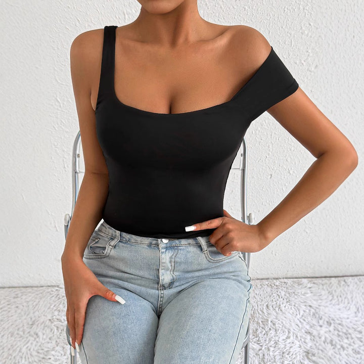 Damer Off-Shoulder Kroptop med tætsiddende pasform Skovae