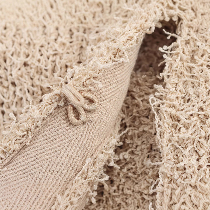 Femme Struktur Strik Cardigan med Frynsesleeve Stilla