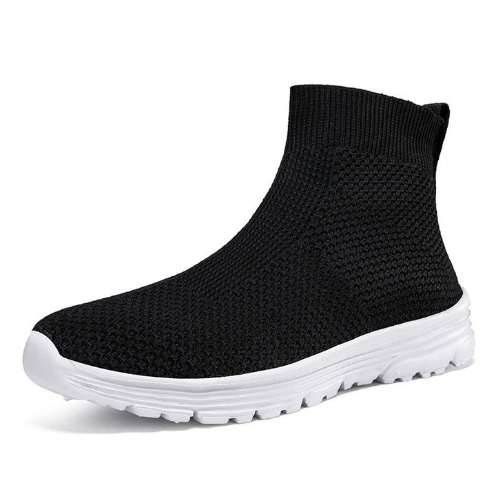 Herrer Let Strik Højskaft Sneakers Stilla