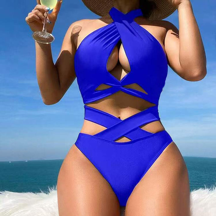 Dame Bikini-sæt med elegant indpakningsdesign og justerbare stropper Stilla