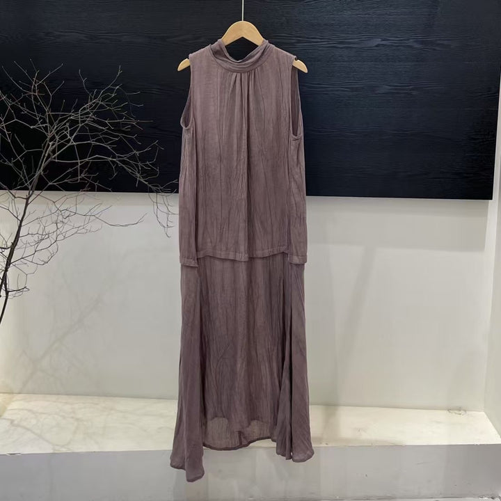 Femme Chic Lagdelt Maxi Kjole Stilla