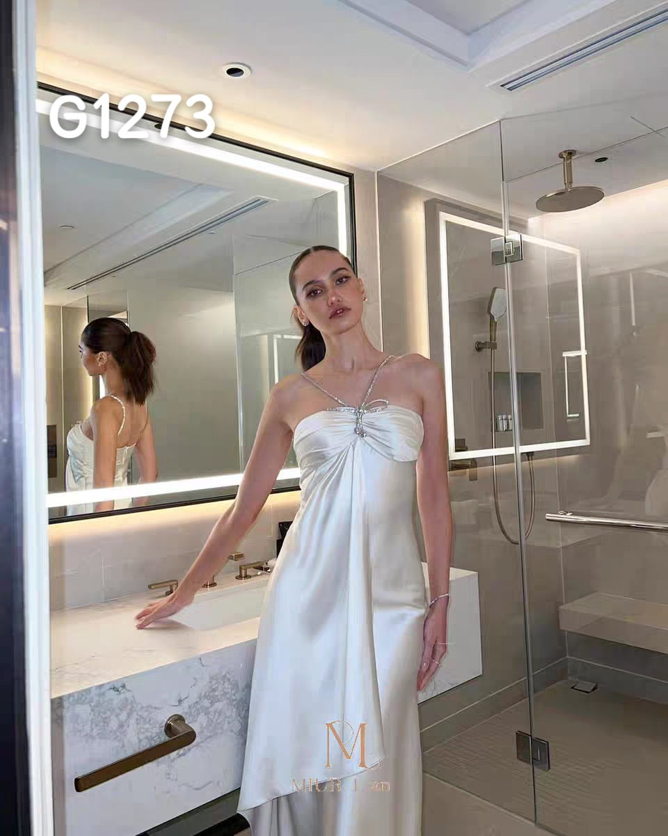 Dame Elegant Corsage-Bluse med transparente ærmer Skovae