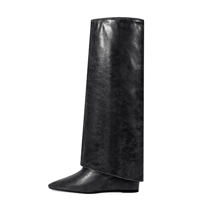 Femme Spids Hæl Over-knæ Stiletto Støvler Stilla