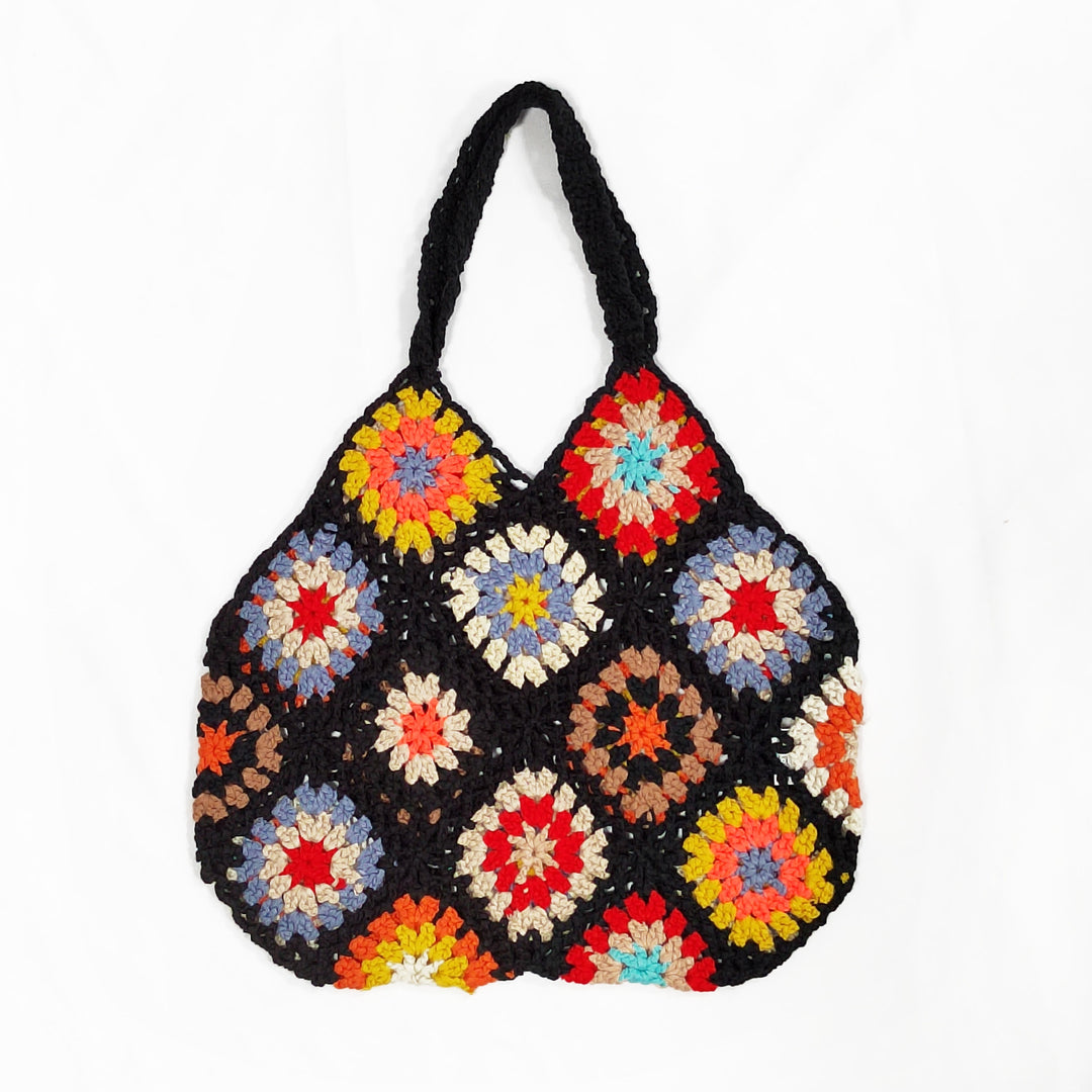 Dame hæklede patchwork-crossbody taske Stilla