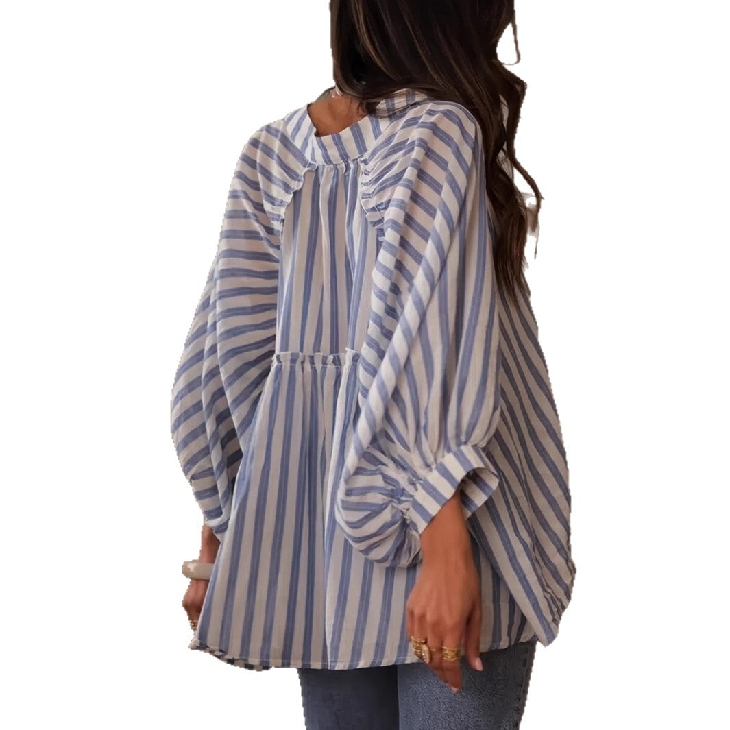 Feminine Casual Stribet Tunika Stilla