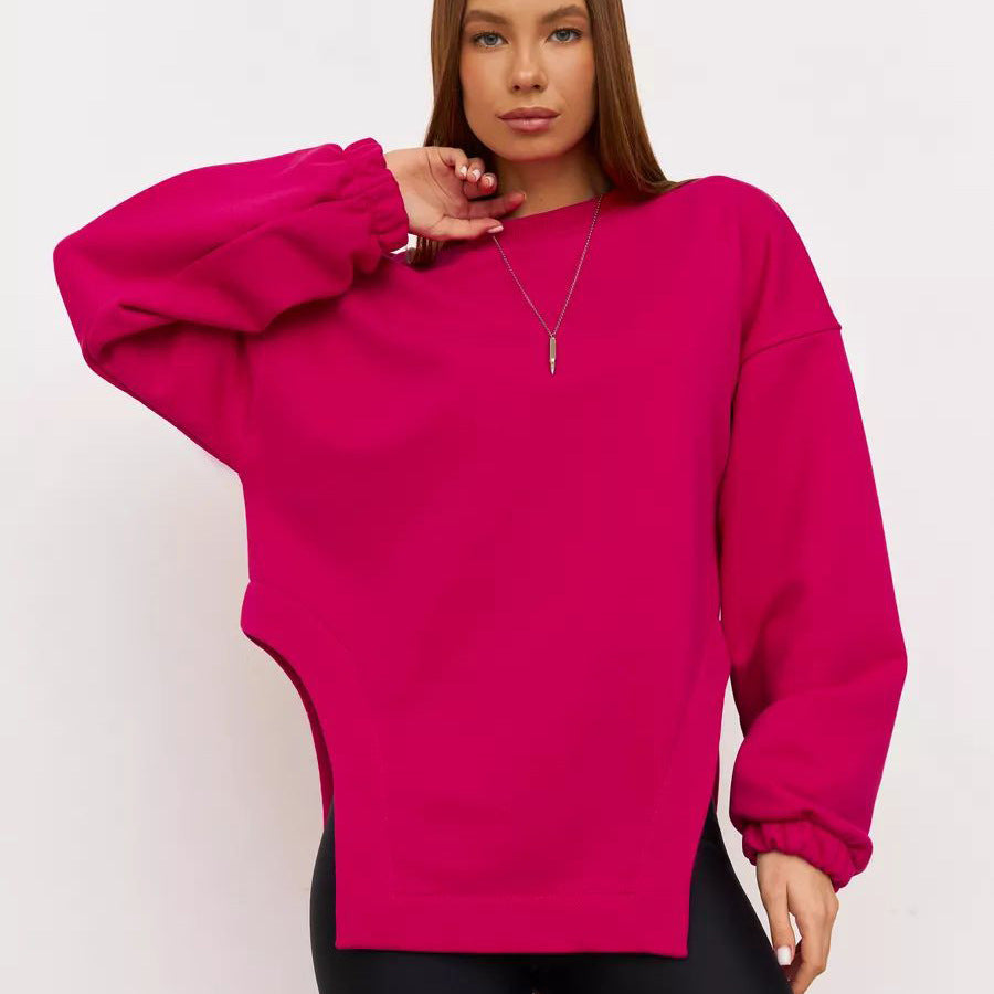 Dame Oversized Sweatshirt med unik skulderdetalje og afslappet pasform Stilla