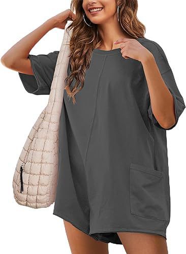 Dame Oversized Fritidsshorts med Lommer Stilla