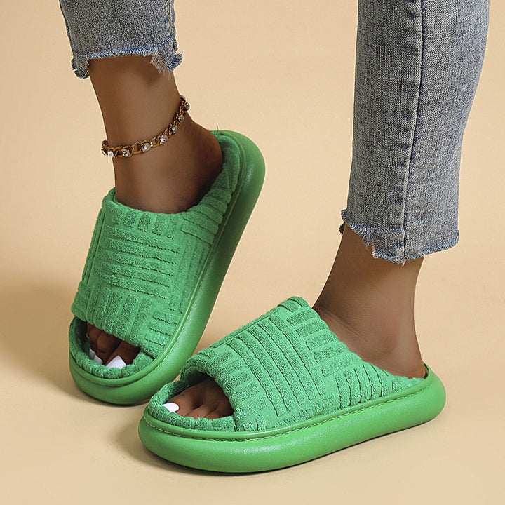 Dame Komfortable Clogs med blødt fleece-for og skridsikker sål Stilla