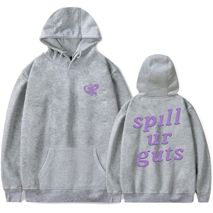 Kvinders hoodie med afslappet skrift og behagelig pasform Skovae
