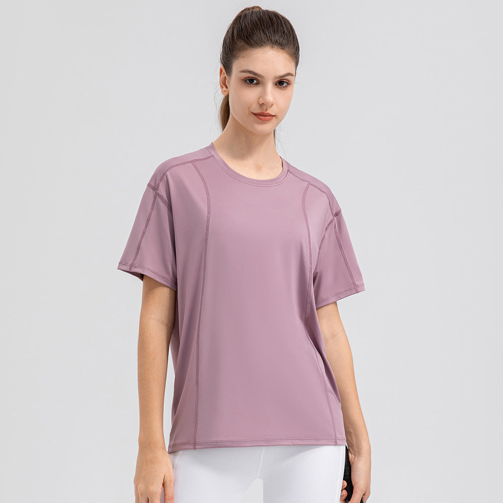 Dame Sporty funktionelt T-shirt med åndbar teknologi og løs pasform Stilla