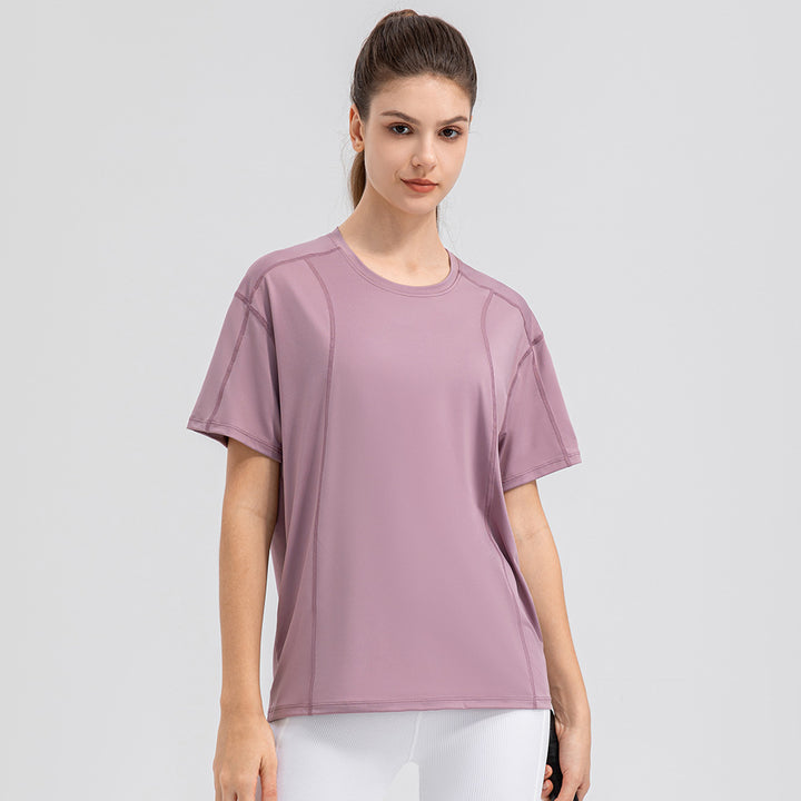 Dame Sporty funktionelt T-shirt med åndbar teknologi og løs pasform Stilla